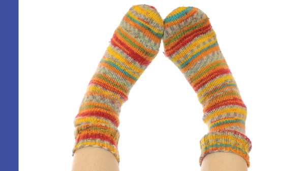 Foot Up Socks Knit In Now Course